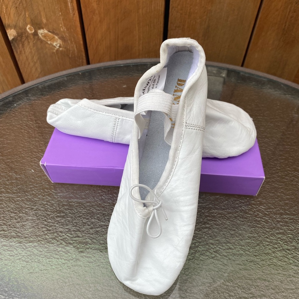 Danzcue Adult Split Sole Leather Ballet Slipper Sz6